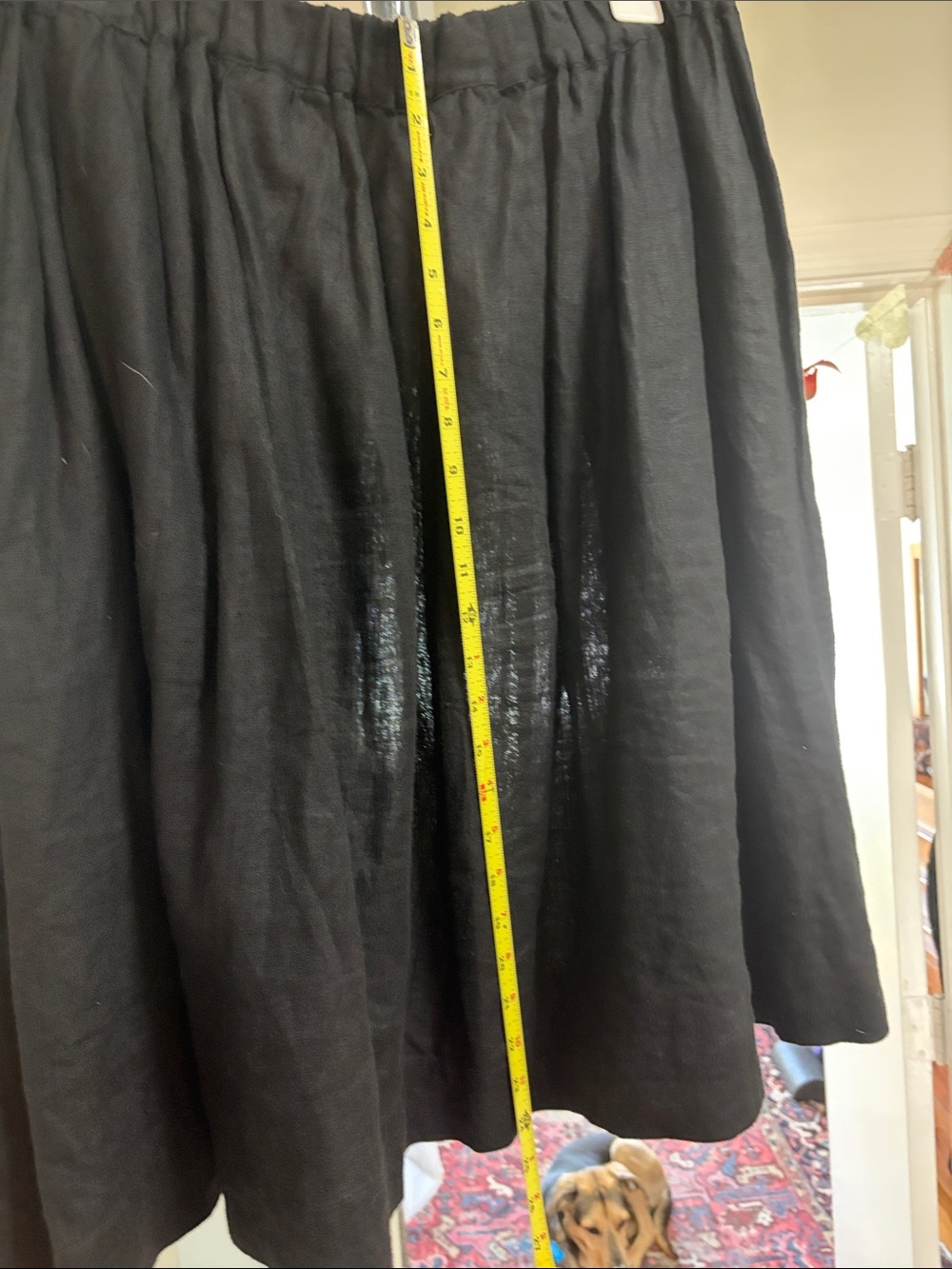 Notperfectlinen 1950s City skirt black size XL (shortened) - Picture 7 of 7